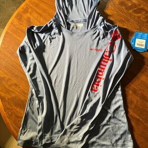 Columbia Blue SPF Hoodie NWT